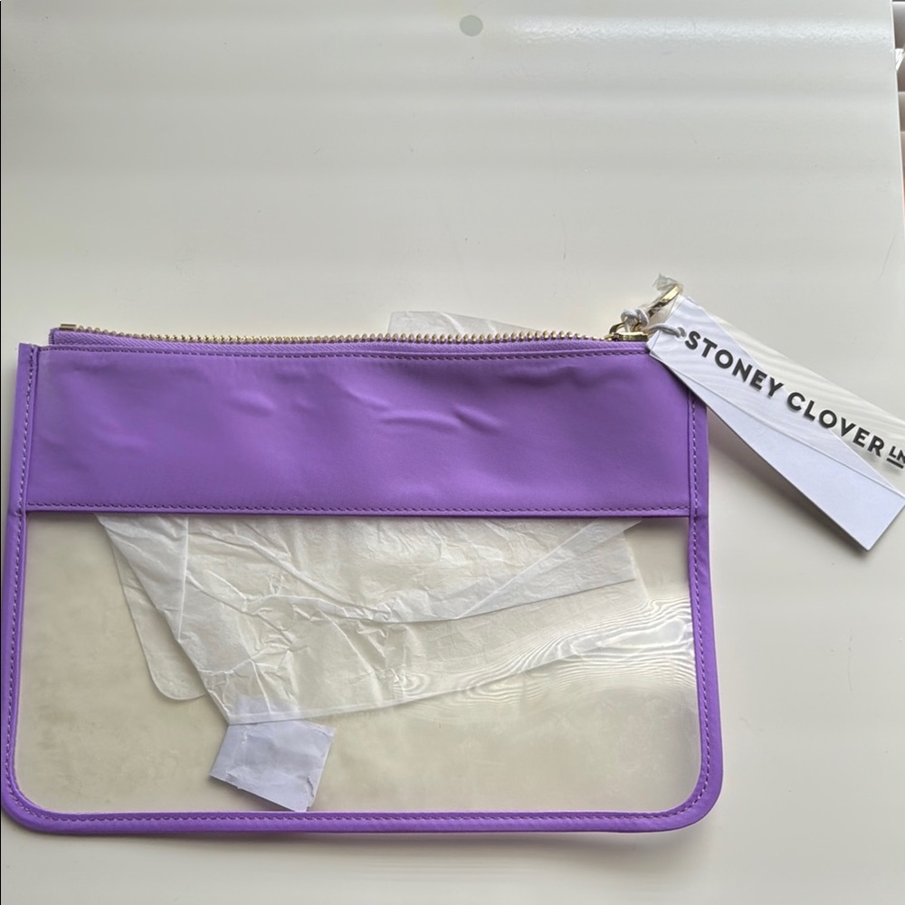 Stoney Clover Lane Clear Flat Pouch (Acai)